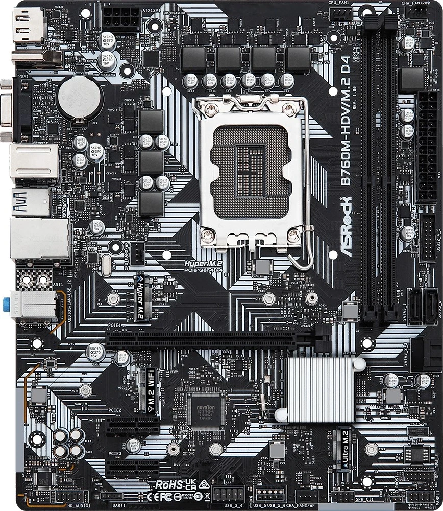 Pllakë amë Asrock B760M-HDV/M.2 D4 Intel B760