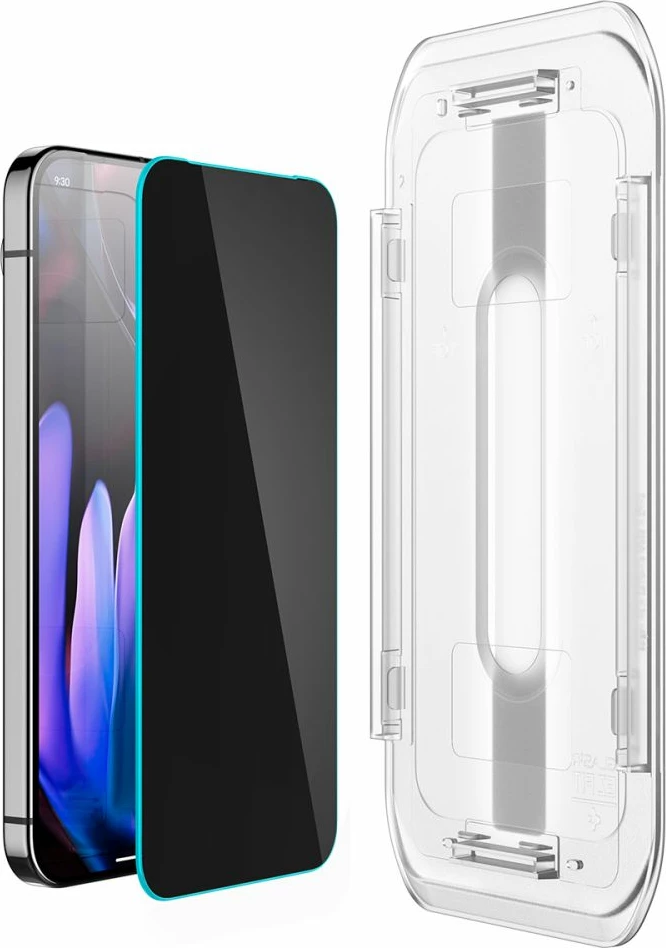 Xham mbrojtës Spigen Glas.TR EZ Fit Privacy për Google Pixel 9 Pro XL, 2 copë
