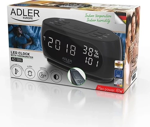 Orë digjitale Adler, AD 1186, e zezë