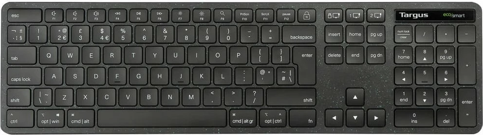 Tastierë Targus EcoSmart full size, Bluetooth 5.0, QWERTY Nordik, e zezë