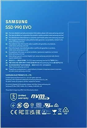 SSD Samsung 990 EVO, 1TB, M.2, PCI Express 4.0, i zi