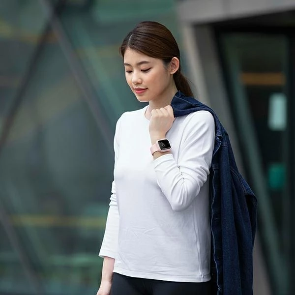 Mbështjellës UNIQ Moduo për Apple Watch 4/5/6/7/8/SE 44/45mm, rozë dhe bardhë