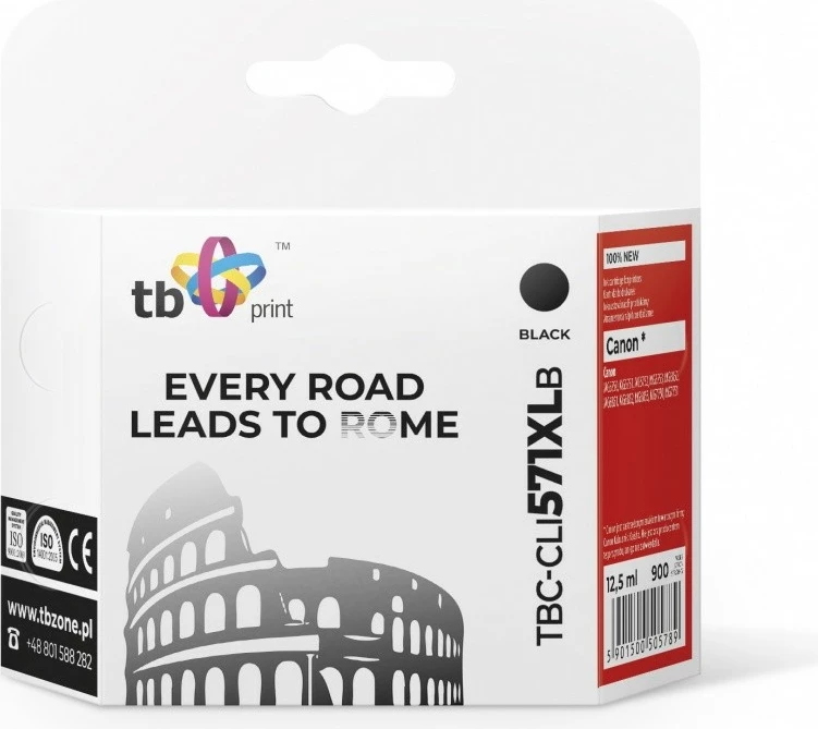 Toner TB Print TBC-CLI571XLB për Canon, i zi