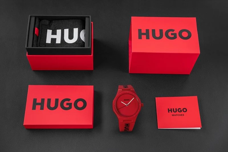 Orë dore për meshkuj Hugo, e kuqe