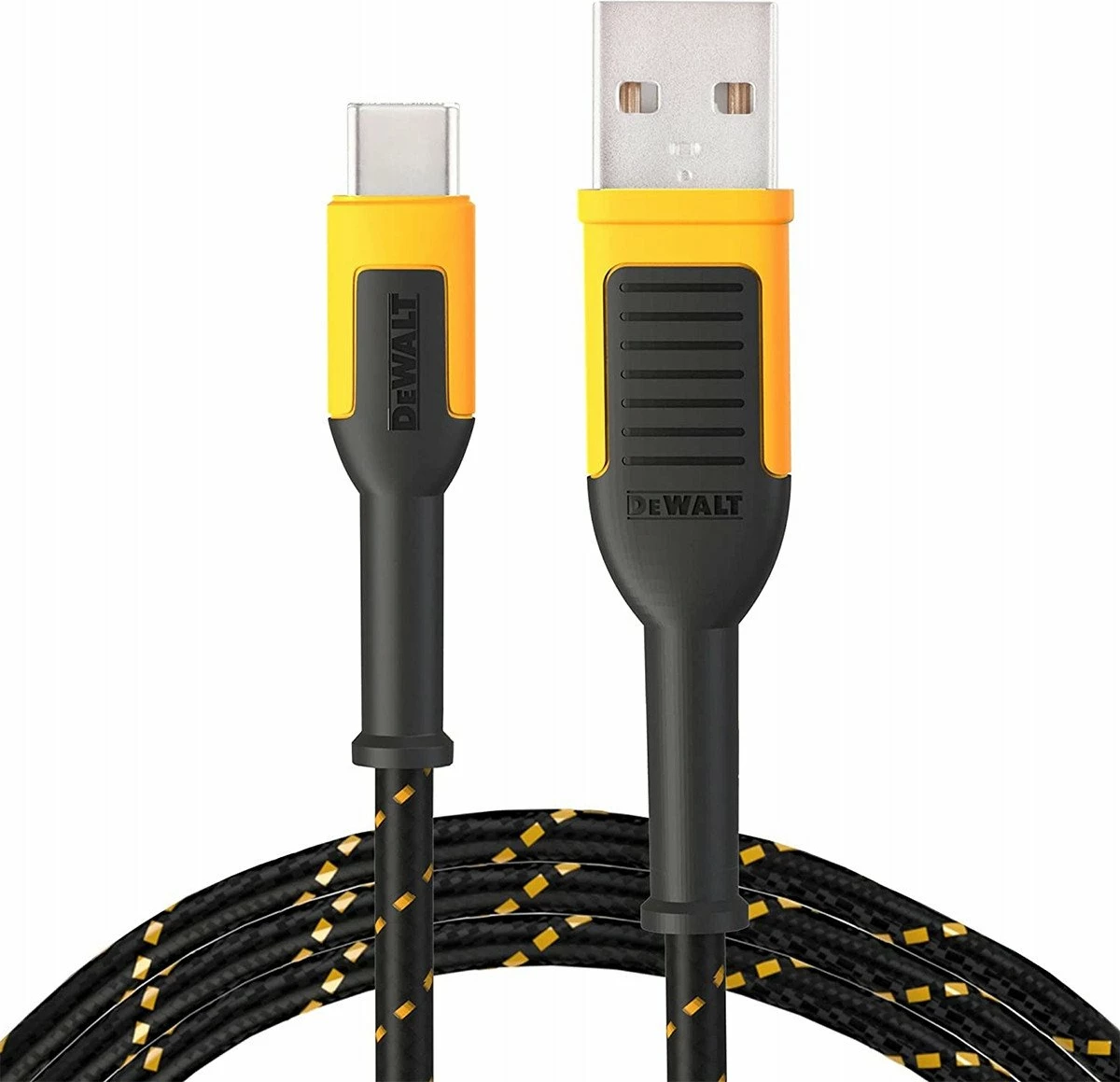 Kabllo USB Dewalt DXMA131-1361-DWG 1.2 m USB-A në USB-C me përforcim Kevlar, e zezë