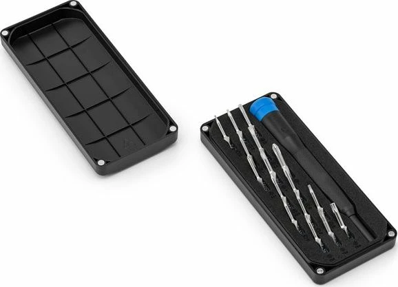 Set bitash precize iFixit Minnow EU145474-1, 17 copë, e zezë/blu