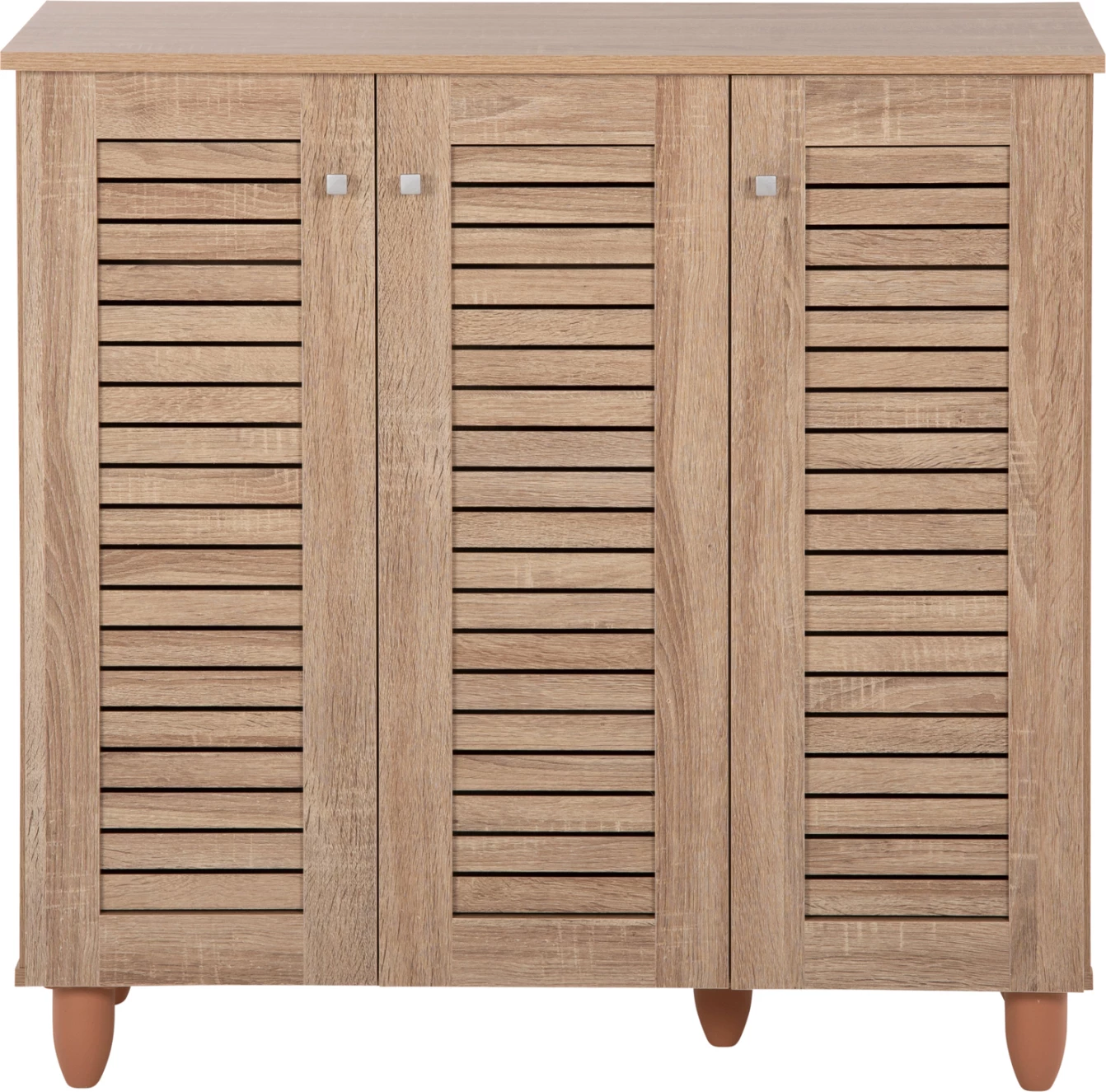 Dollap këpucësh PROLLY FH9609.02 melaminë, ngjyrë sonoma, 3 dyer, 4 rafte, 87x32x88H cm