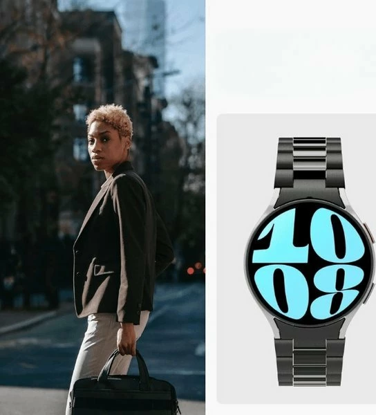 Rrip smartwatch Spigen Modern Fit 316L, për Samsung Galaxy Watch 6 44mm, i zi, 1 copë
