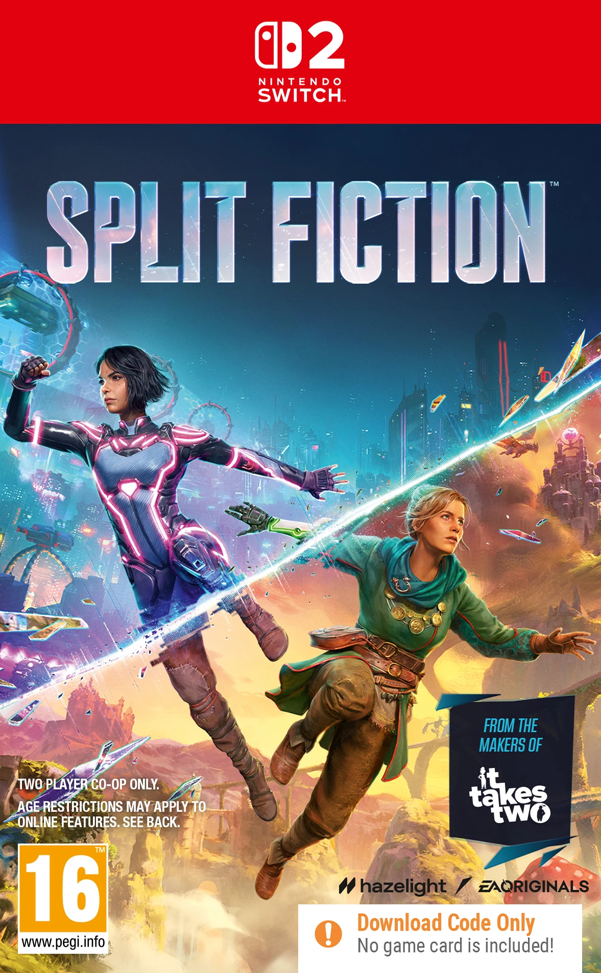 Lojë Electronic Arts Split Fiction 2 për Nintendo Switch 2, CIAB (kod shkarkimi), PEGI 16