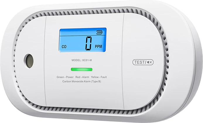 Detektor monoksidi karboni X-Sense XC01-M Link+ Pro, Wi‑Fi, LCD, 85 dB, i bardhë