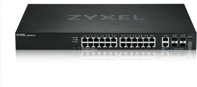 Switch Zyxel XGS2220-30, i menaxhuar, L3, Gigabit Ethernet, montim në rack