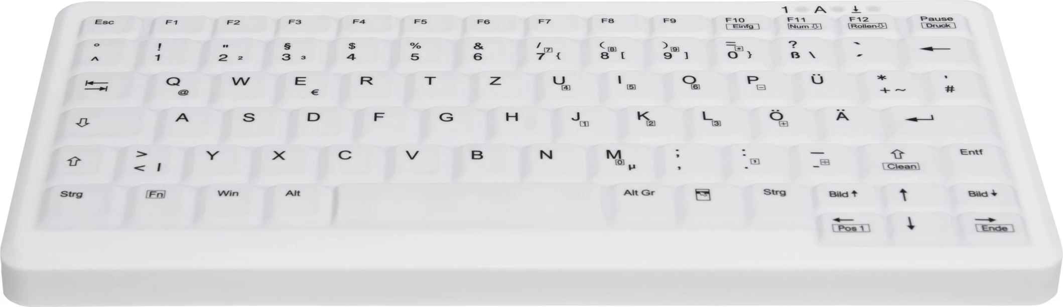 Tastierë Cherry AK-C4110, Wired, USB, QWERTZ, Bardhë