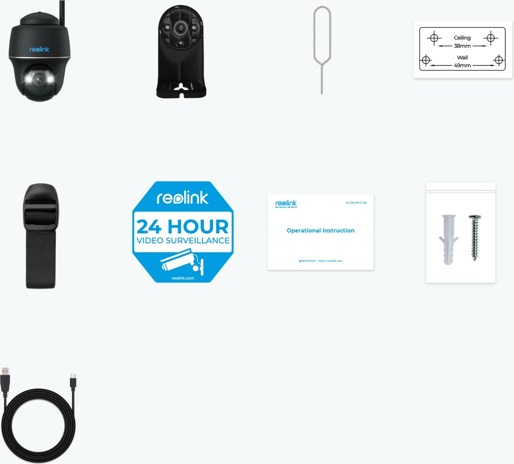 Kamerë Reolink Argus B430-B, 5MP, Wi-Fi, Pan & Tilt, Detektim Personi/Mjeti/Kafshe, Vizion Nata me Ngjyra, IP64, e Zezë