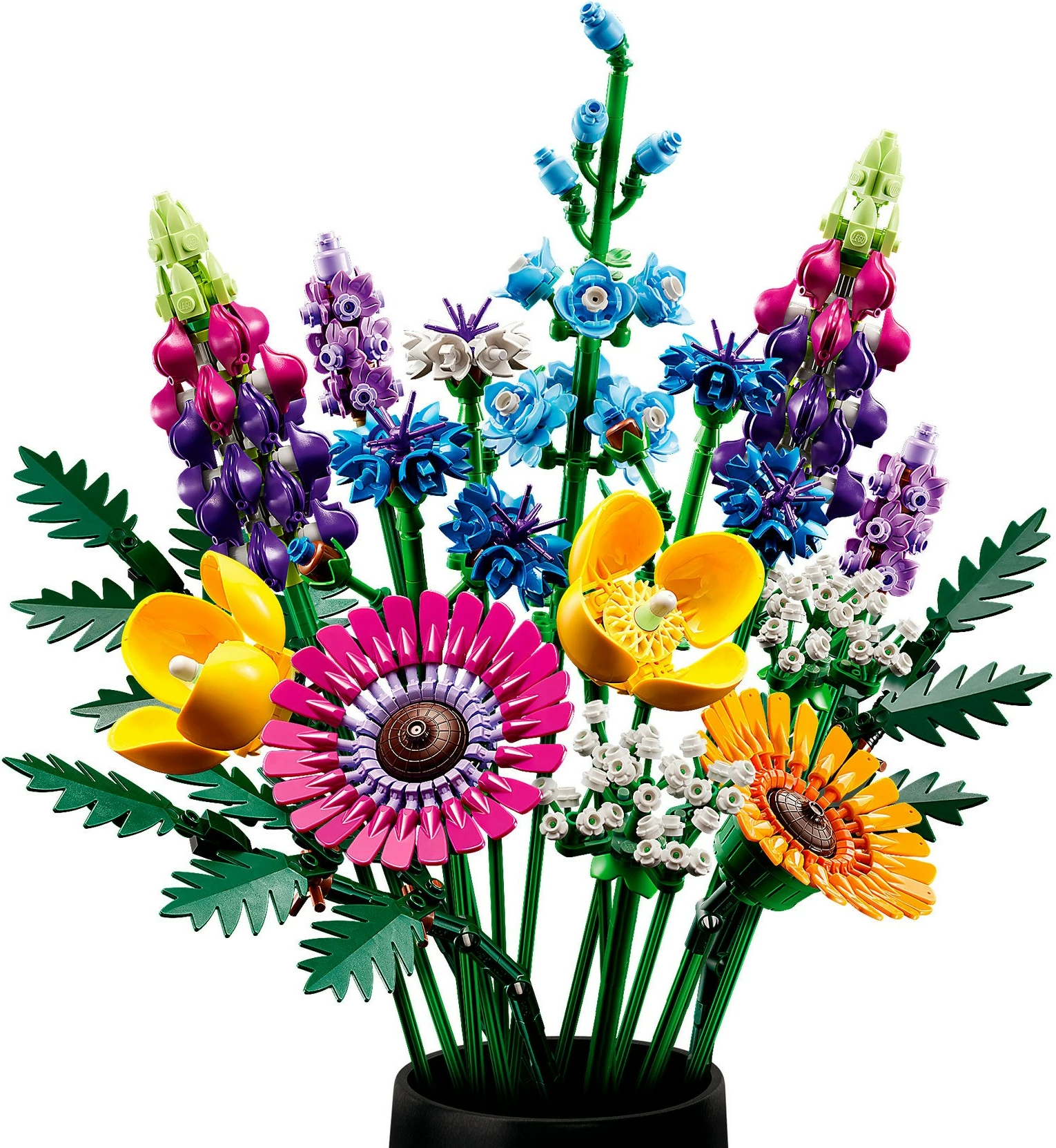Set ndërtimi LEGO ICONS Wildflower Bouquet, 939 copë, shumëngjyrësh