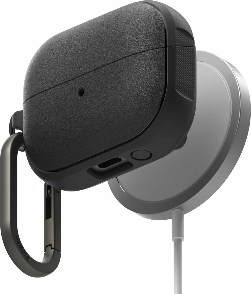 Mbështjellës Ringke Onyx për Samsung Galaxy Buds 3/3 Pro, MagSafe, me karabinë, e zezë