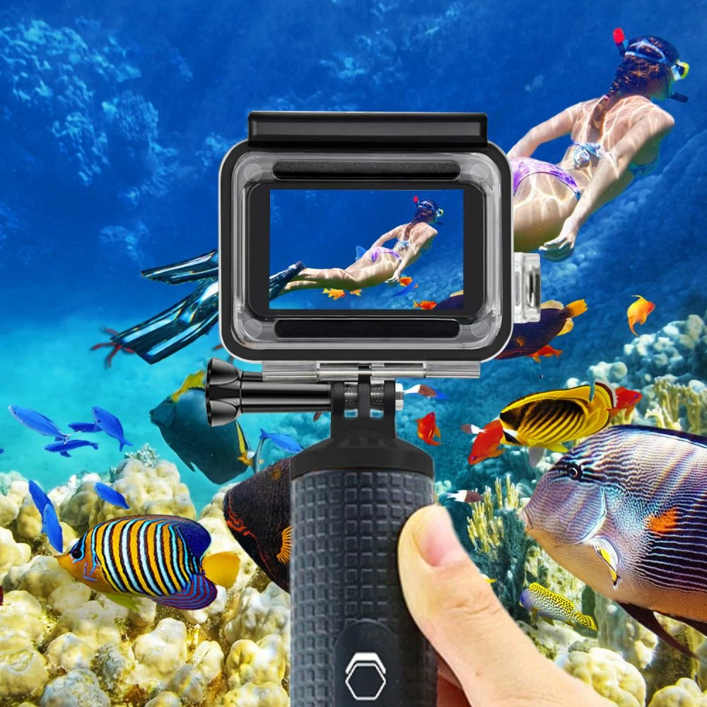 Mbështjellës i papërshkueshëm nga uji Tech-Protect GA200 për GoPro Hero 5/6/7, Transparent