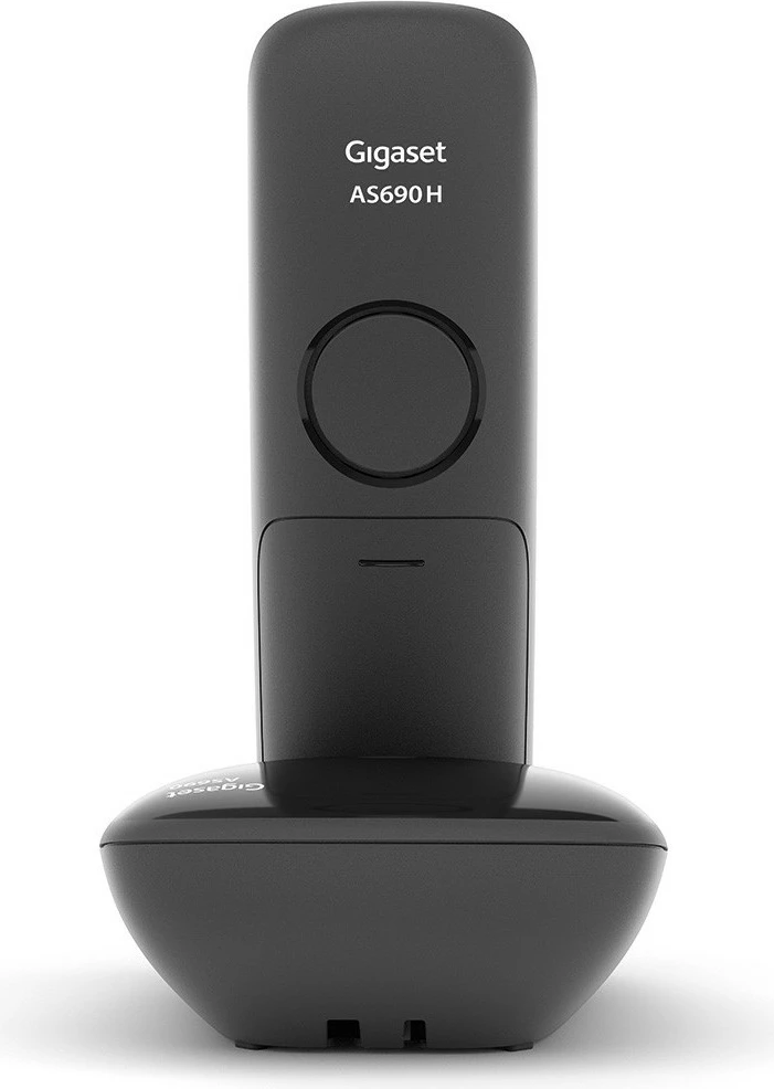 Telefon Gigaset AS690 Duo, Analog/DECT, Wireless, Speakerphone, 100 kontakte, ID thirrës, e zezë