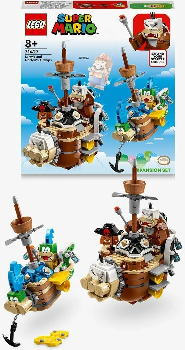Set ndërtimi LEGO Larry's dhe Morton's Airships Expansion Set, 1062 pjesë, plastikë, shumëngjyrësh