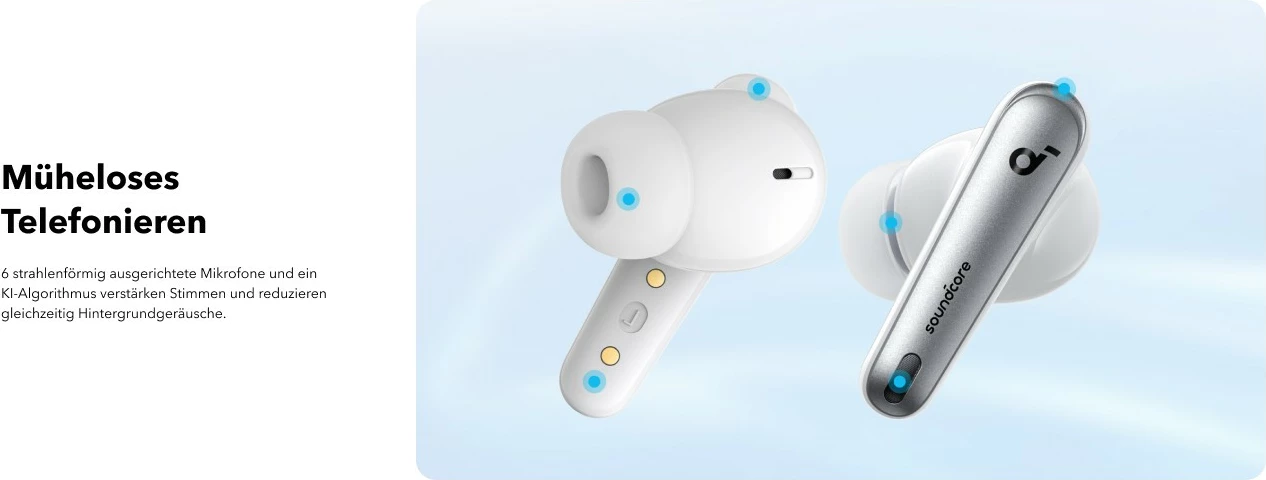 Kufje Anker Liberty 4 NC, Wireless, Calls/Music, Bardhë