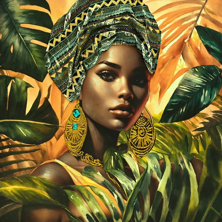 Pikturë kanavace Gangalo, shumëngjyrëshe, 100x3x100cm