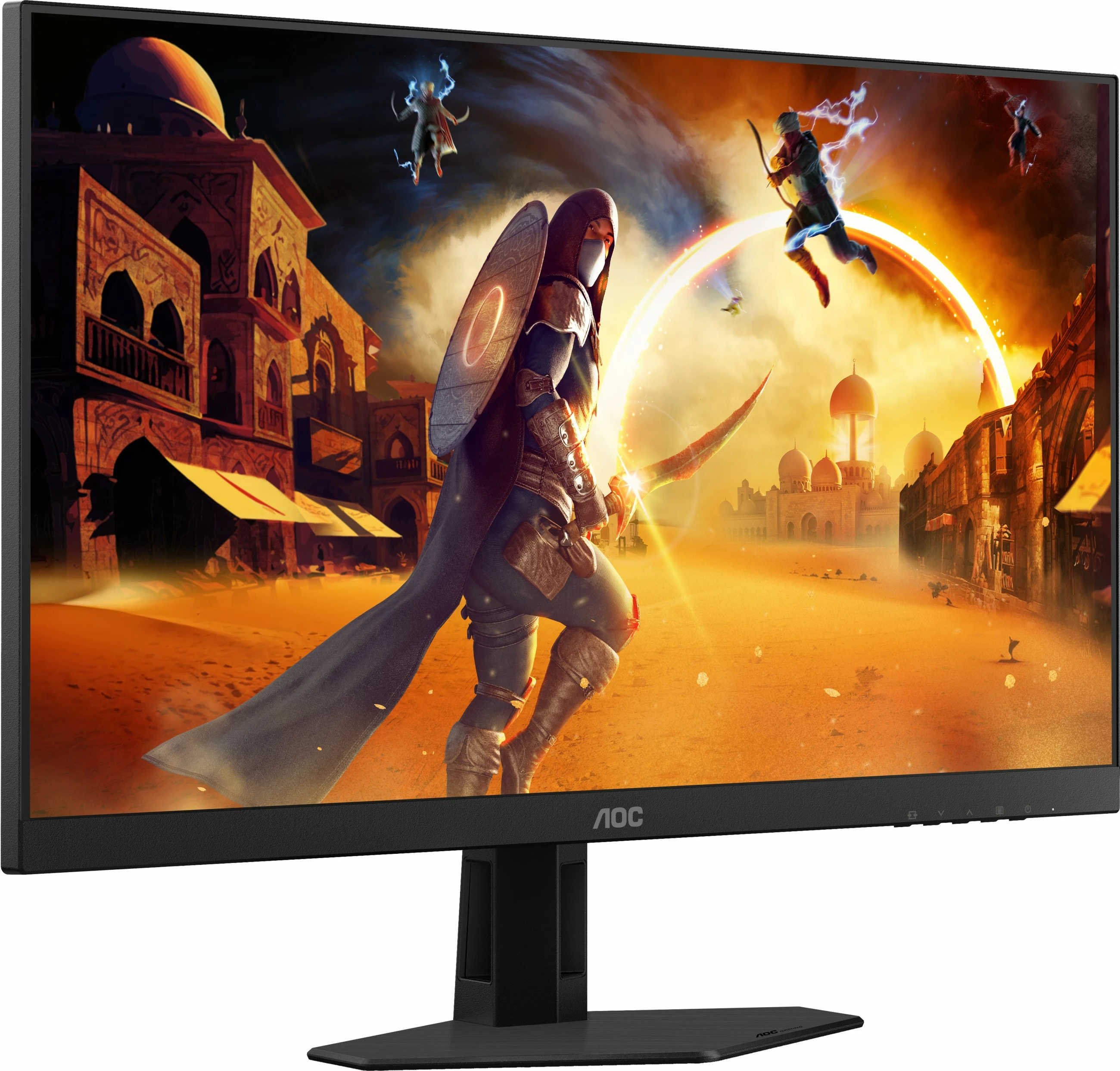 Monitor gaming AOC 27G4HRE 27 inç, Full HD, 200Hz, IPS, i zi/kuq