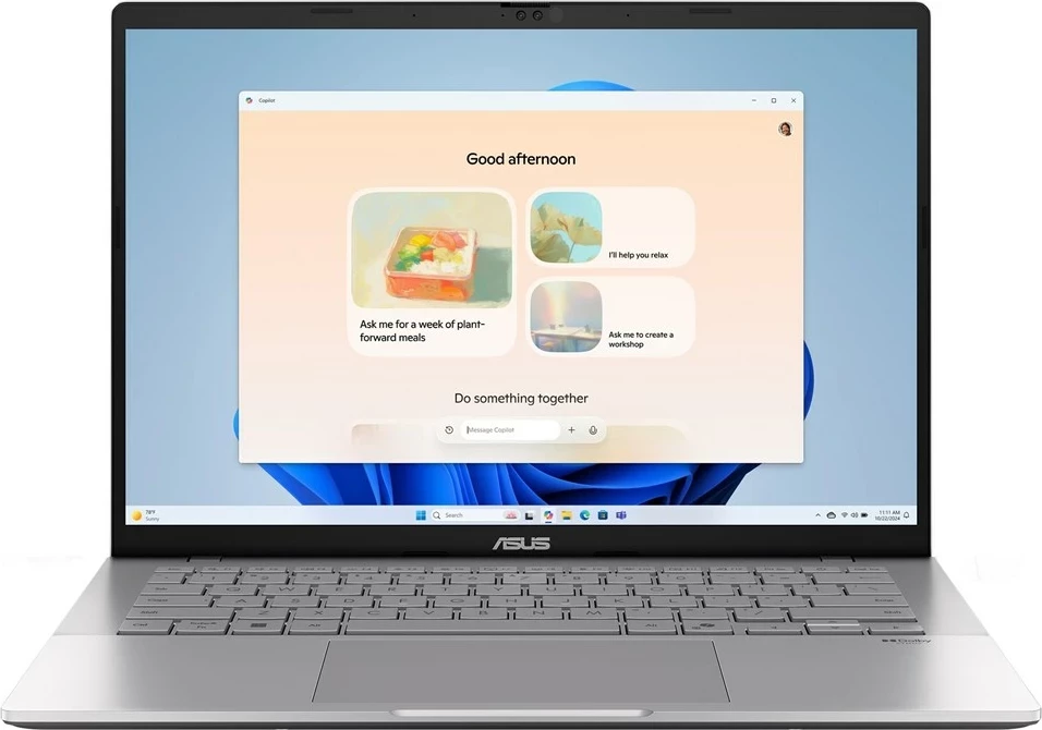 Laptop ASUS Vivobook S 14 S3407VA-LY031W, 14" WUXGA, Intel Core i5-13420H, 16GB RAM, 512GB SSD, Cool Silver