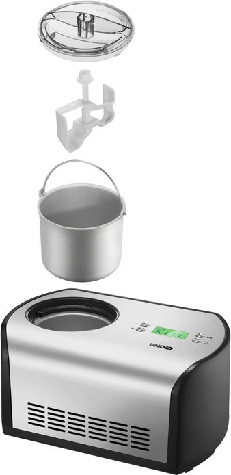 Aparat për akullore Unold 48865, 1.2 L, 30 min, LCD, 1.5 m, i zi