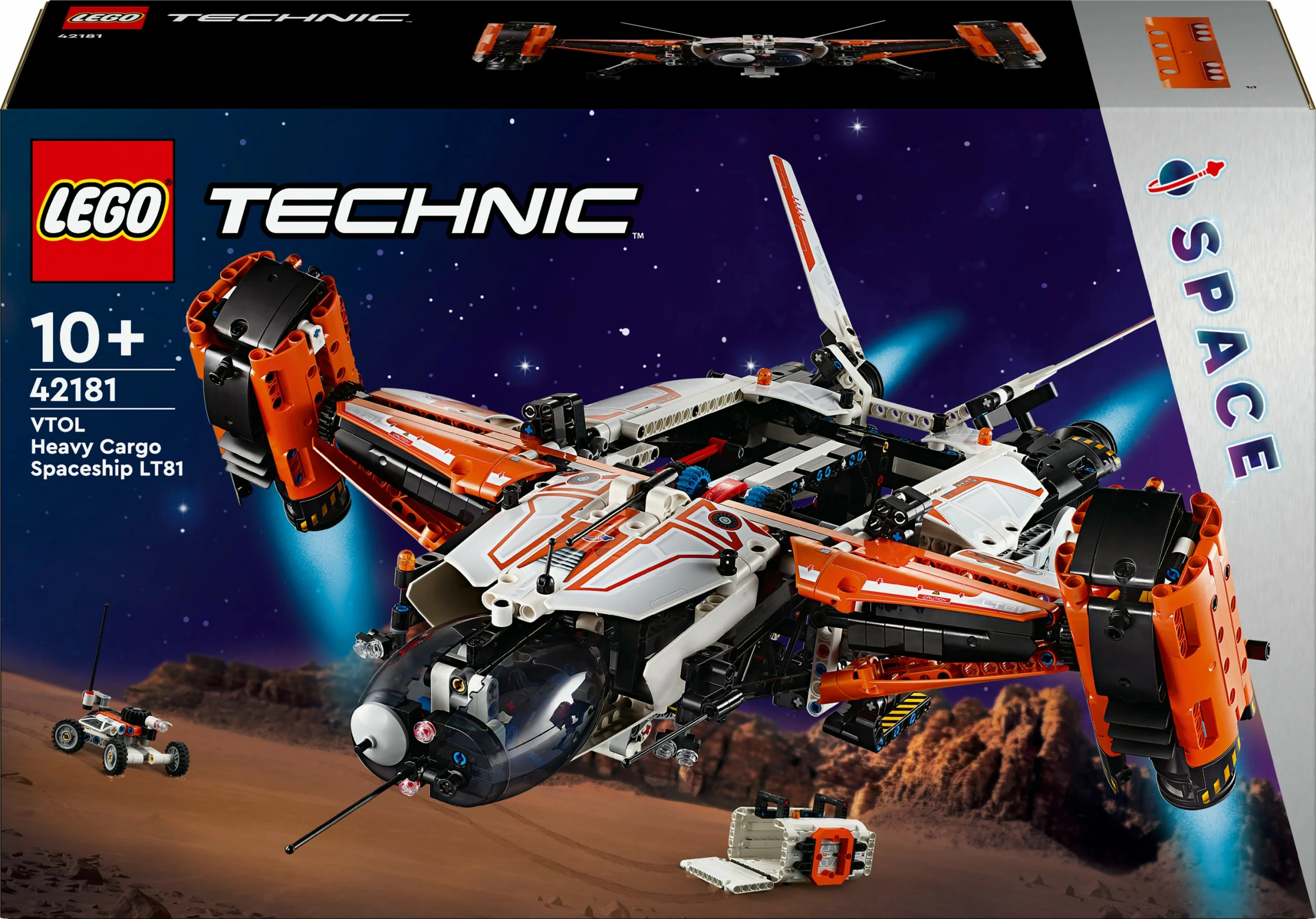 Set ndërtimi LEGO Technic 42181 VTOL Heavy Cargo Spaceship LT81, shumëngjyrësh