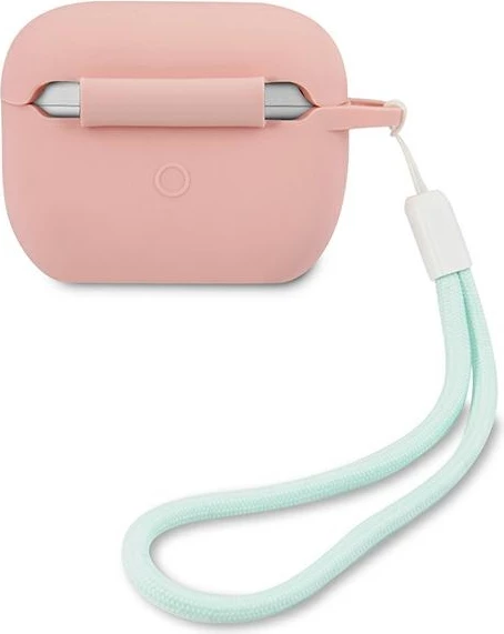 Mbështjellës Guess për AirPods Pro, silikon, rozë/jeshile