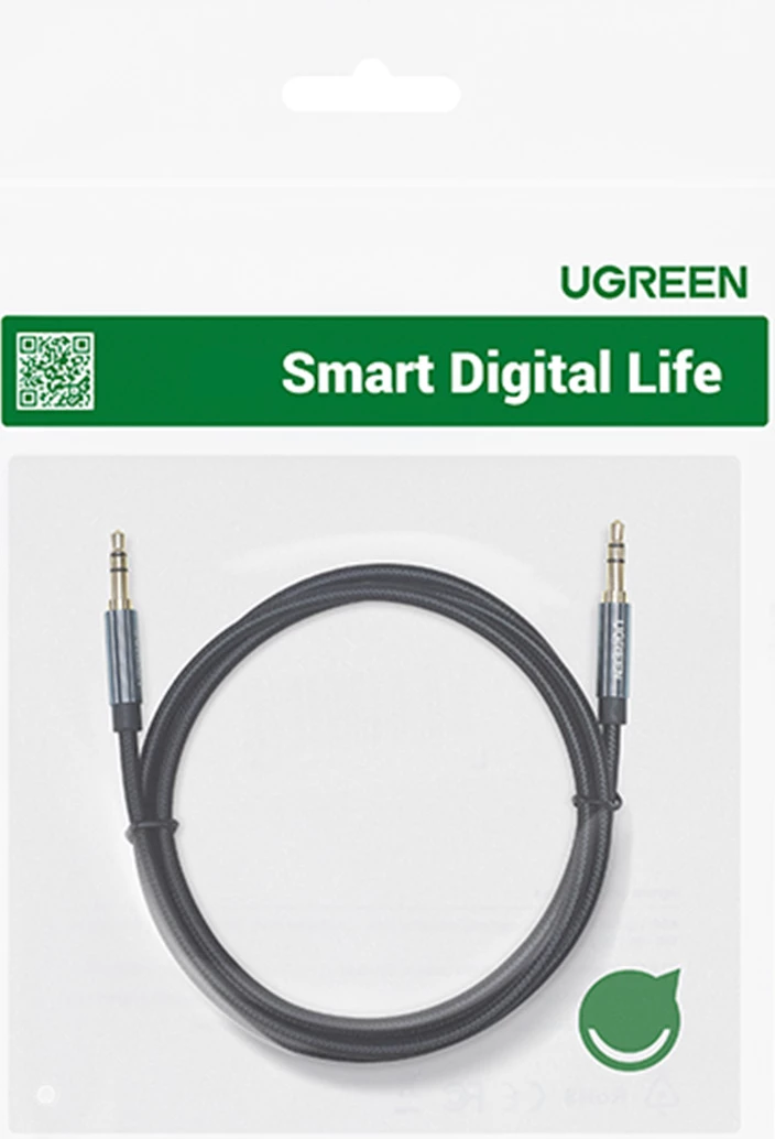 Kabllo audio AUX Ugreen AV112, 1m, mini jack 3.5mm, Blu