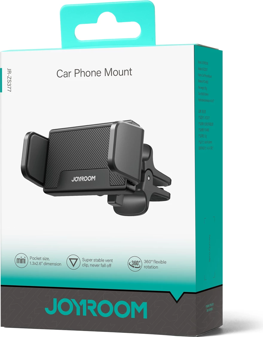 Mbështjellës Joyroom JR-ZS377 për makinë, për grilë ajri, i zi