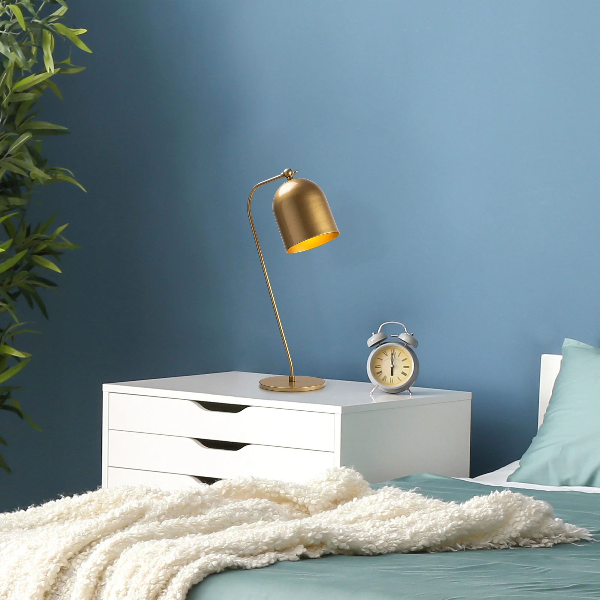 Llambë tavoline Opviq, Sanika - 12281-US, ngjyrë ari