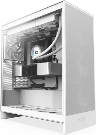 Kasë NZXT H7 Flow, Midi Tower, xham i temperuar, e bardhë