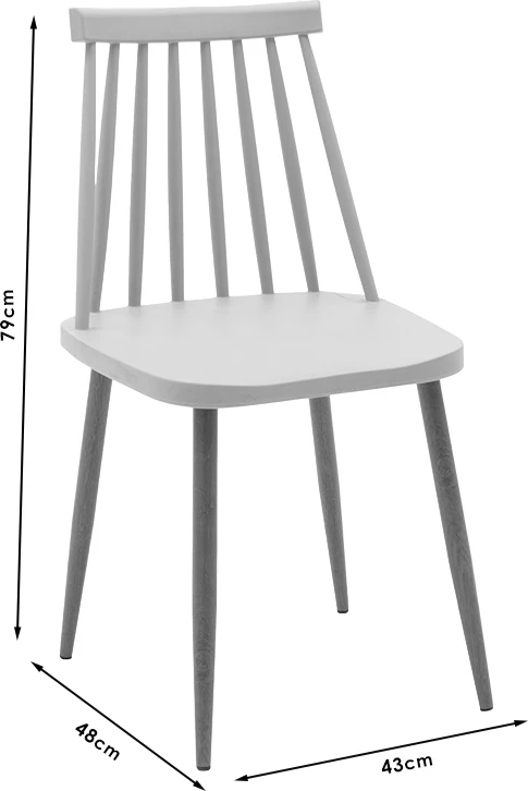 Tavolinë me karrige, ngjyrë bardhë-gri-natyrale, 120x80x76cm