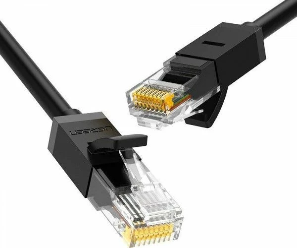 Kabllo Ethernet Ugreen NW102 Cat.6 UTP 10m, e zezë