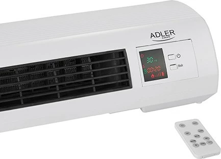 Ngrohës me ventilator Adler AD 7714, 2200 W, për mure, i bardhë