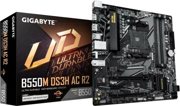 Pllakë amë Gigabyte B550M DS3H AC R2, Socket AM4, micro ATX