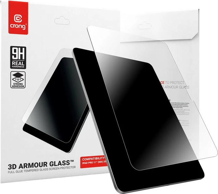 Xham i temperuar CRONG 3D Armour Glass për iPad Pro 11 M4 (2024)