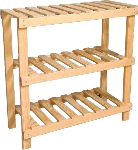 Raft këpucësh Tarrot 6 palë natyrale-gri 70x28x42cm