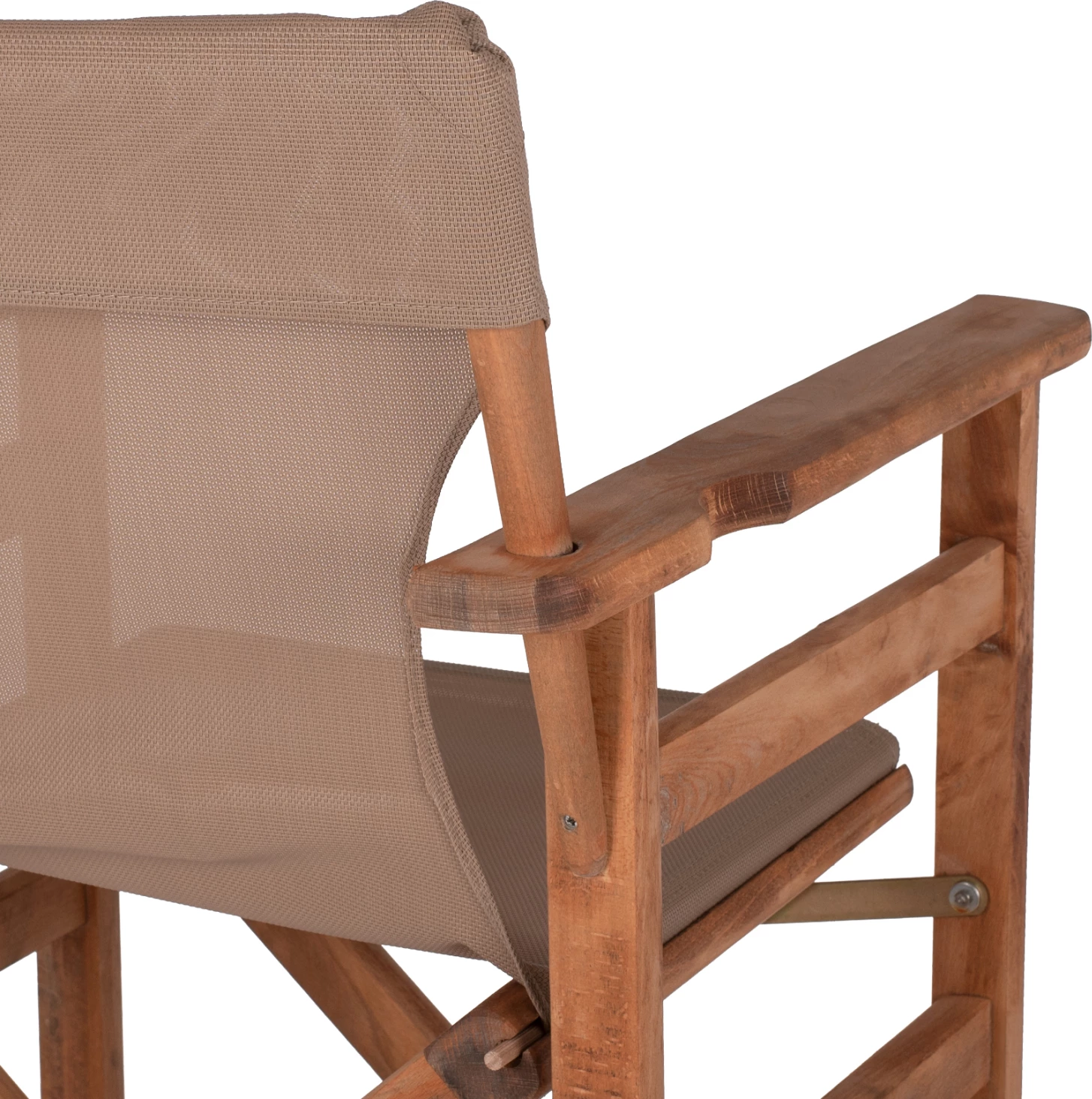 Karrige për bar, ngjyrë arre, me tekstilene ngjyrë mocha, FH10374.04, 58x58x118H cm