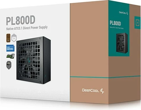 Njësi furnizimi me rrymë DeepCool PL800D, 800 W, ATX, E zezë