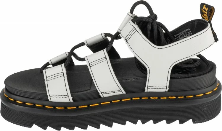 Sandale për femra Dr. Martens, të bardha dhe të zeza