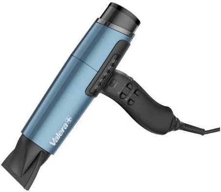 Tharëse flokësh Valera GeniusCare AI Pulse, 2400W, jonizim, ekran LCD, kaltër