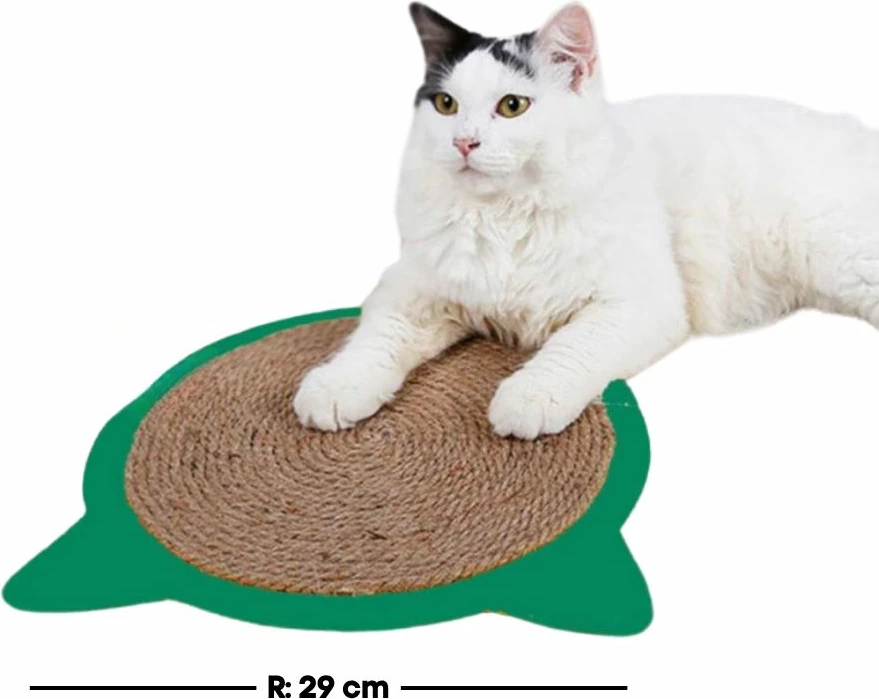 Tapet gërvishtës për mace, Paws & Whiskers, Sole, ngjyrë jeshile, 29cm