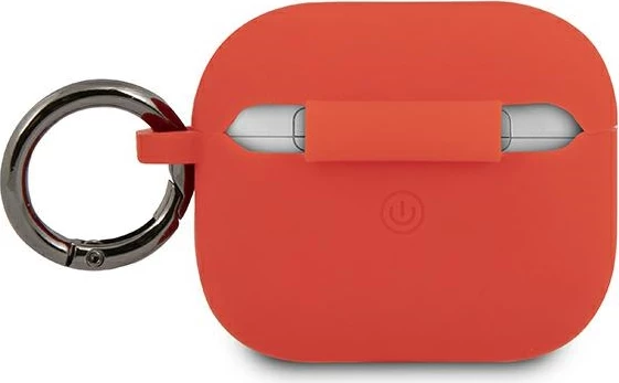 Mbështjellës Ferrari për AirPods 3, silikon, i kuq