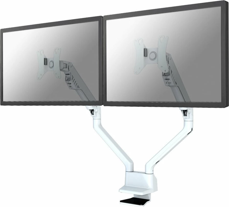 Mbajtës tavoline për dy monitorë Neomounts FPMA-D750DWHITE, i bardhë