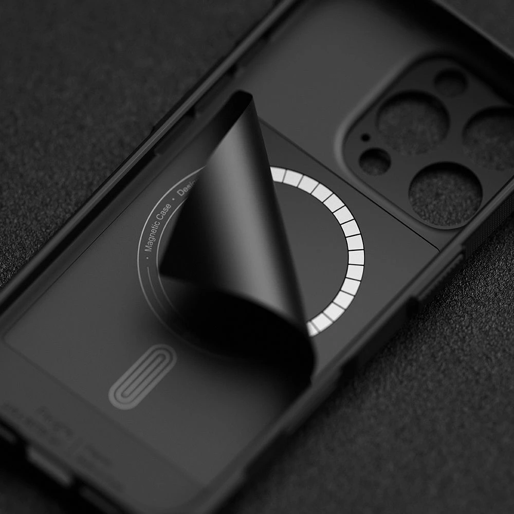 Mbështjellës Ringke Rugged Gear MagSafe për iPhone 16 Pro Max, i zi