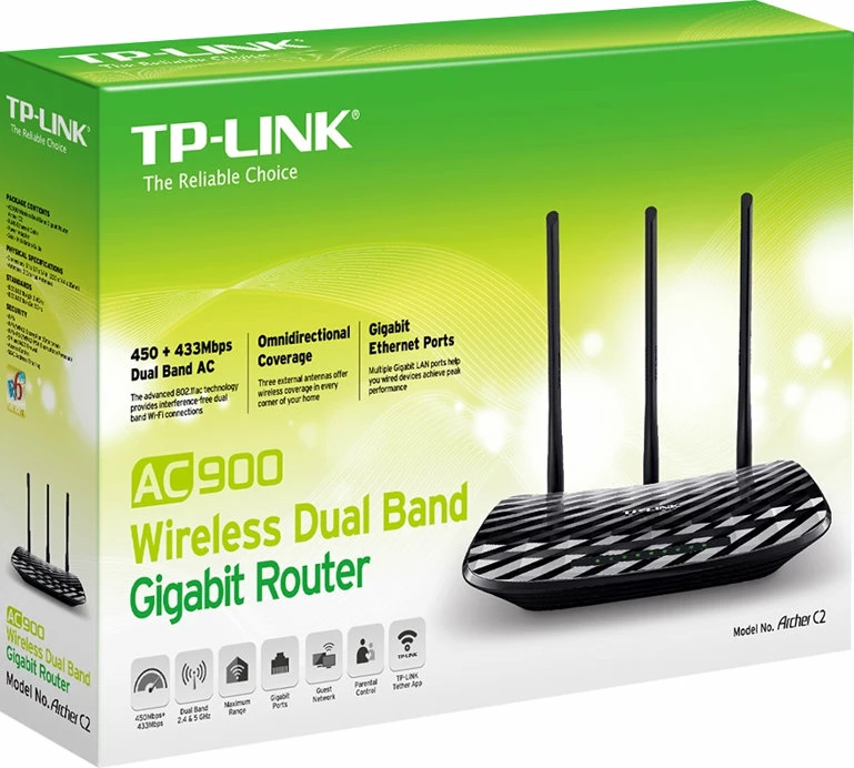 Router TP-LINK Archer C24 AC1200, 3 antena, i zi