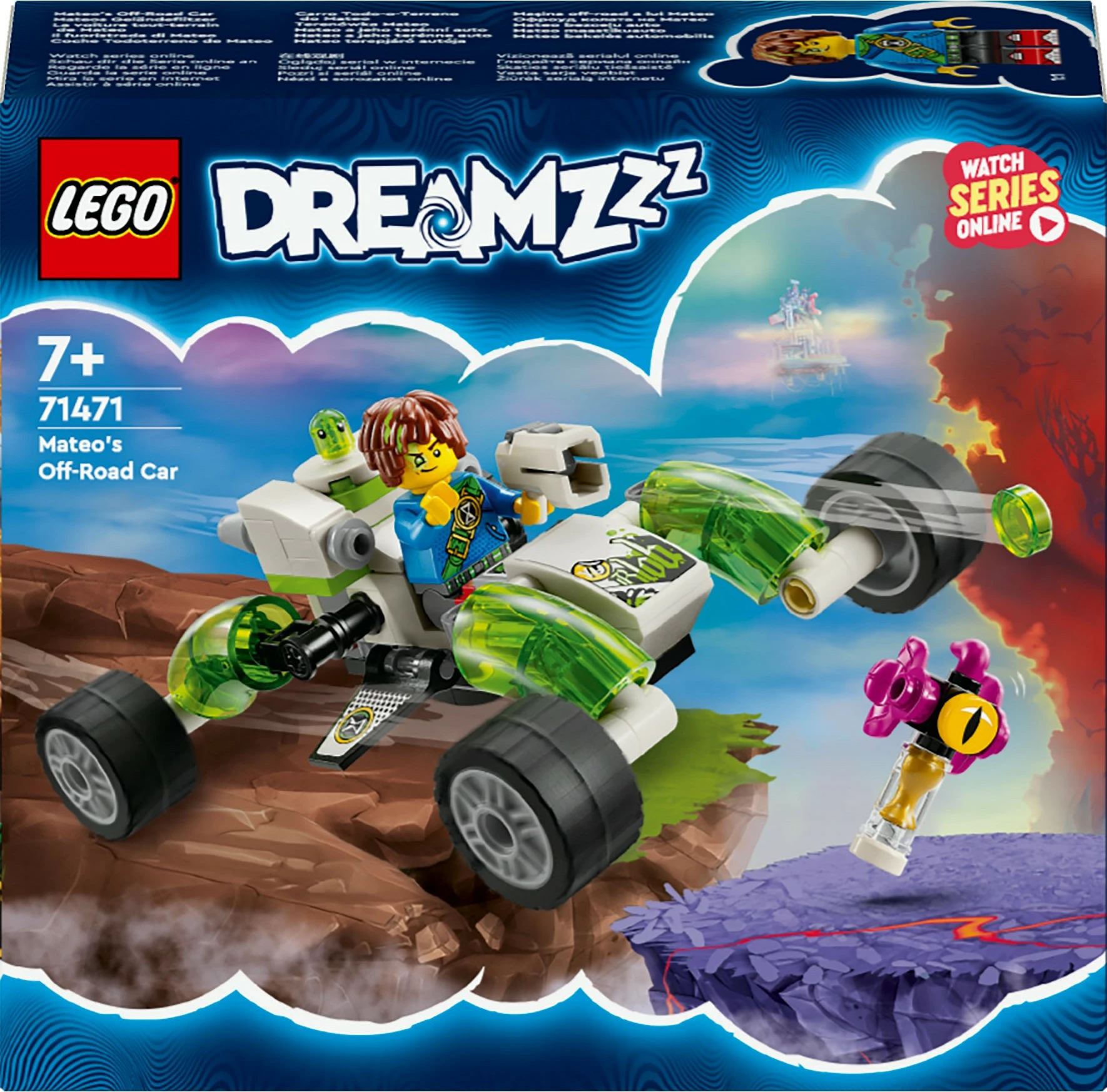 Set ndërtimi LEGO DreamZzz 71471 Mateos Off-Road Car, 94 pjesë, multikolor