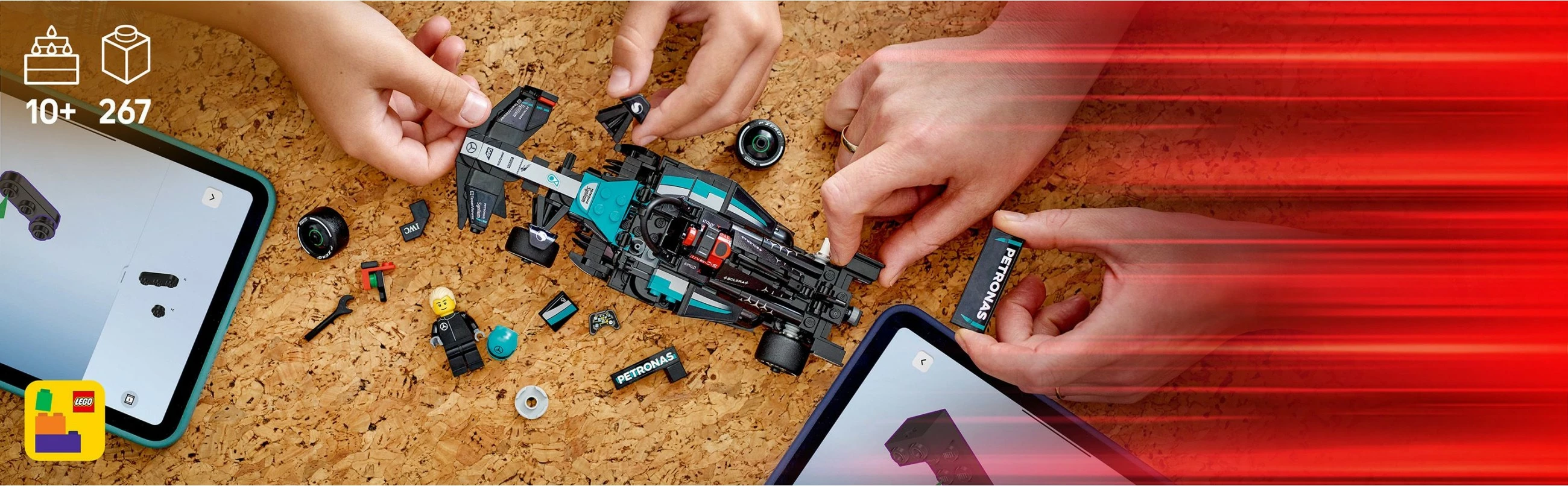 Set ndërtimi LEGO Mercedes-AMG F1 W15, 267 pjesë, shumëngjyrësh